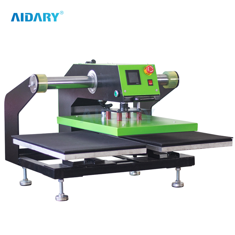 AIDARY 上加热板移动双工作台更快速方便打印 T 恤热压机