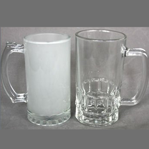 磨砂透明啤酒杯