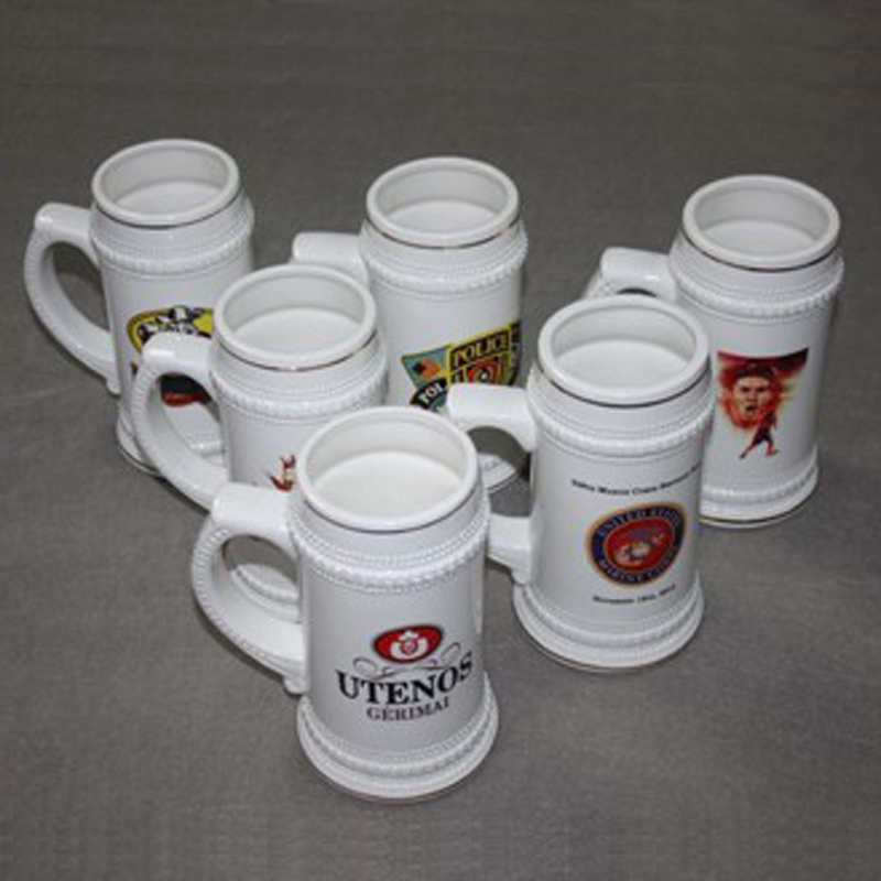 22oz 陶瓷金色边啤酒杯 (19)