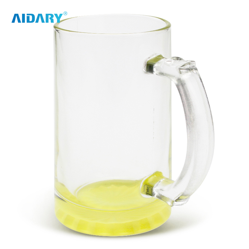 AIDARY 升华 16 盎司渐变彩色透明玻璃杯升华玻璃啤酒杯