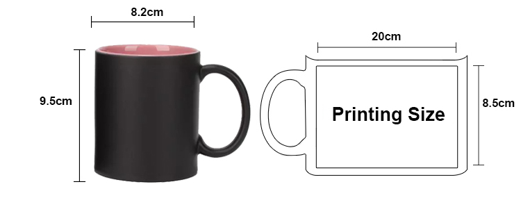 圆柄变色马克杯尺寸