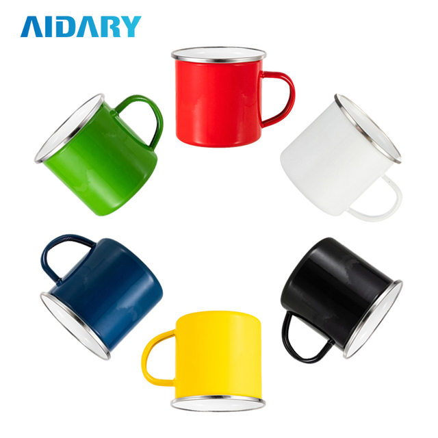 AIDARY 10oz 升华彩色金属搪瓷马克杯