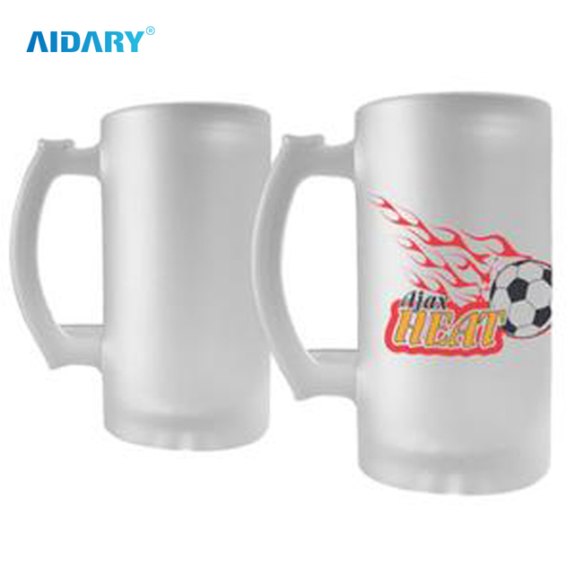AIDARY 升华 16 盎司沙色玻璃啤酒杯 FIFA 足球比赛啤酒杯