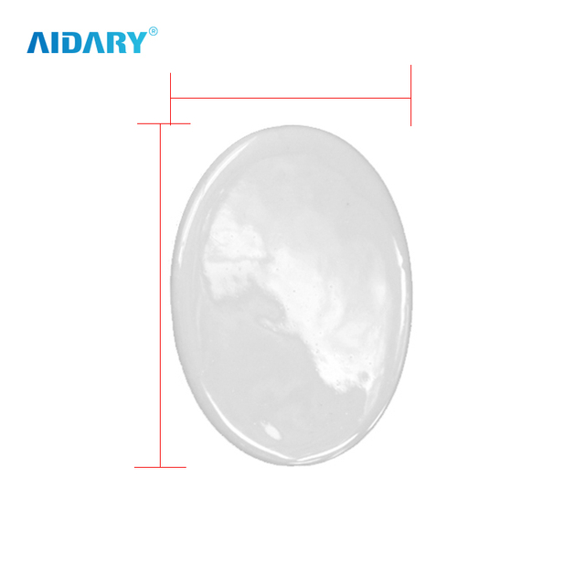 AIDARY 127 毫米 X 86 毫米椭圆形升华空白瓷器装饰品